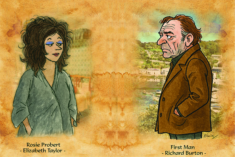 Burton and Taylor cartoons